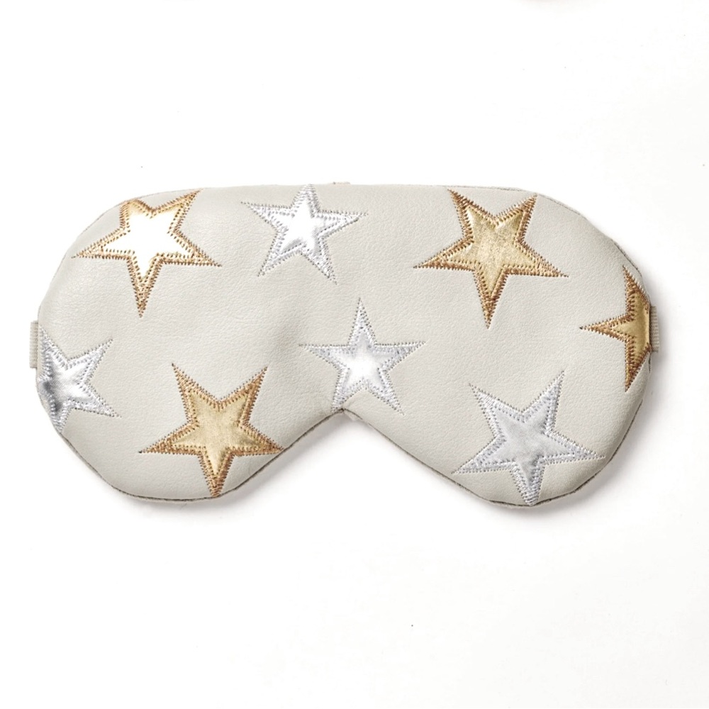 FREE PEOPLE Starry Eyed Cooling Travel Eye Mask in Light Grey
